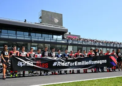 ApriliaAllStars 2023 a Misano: raccolti oltre 200.000 euro per l'Emilia-Romagna