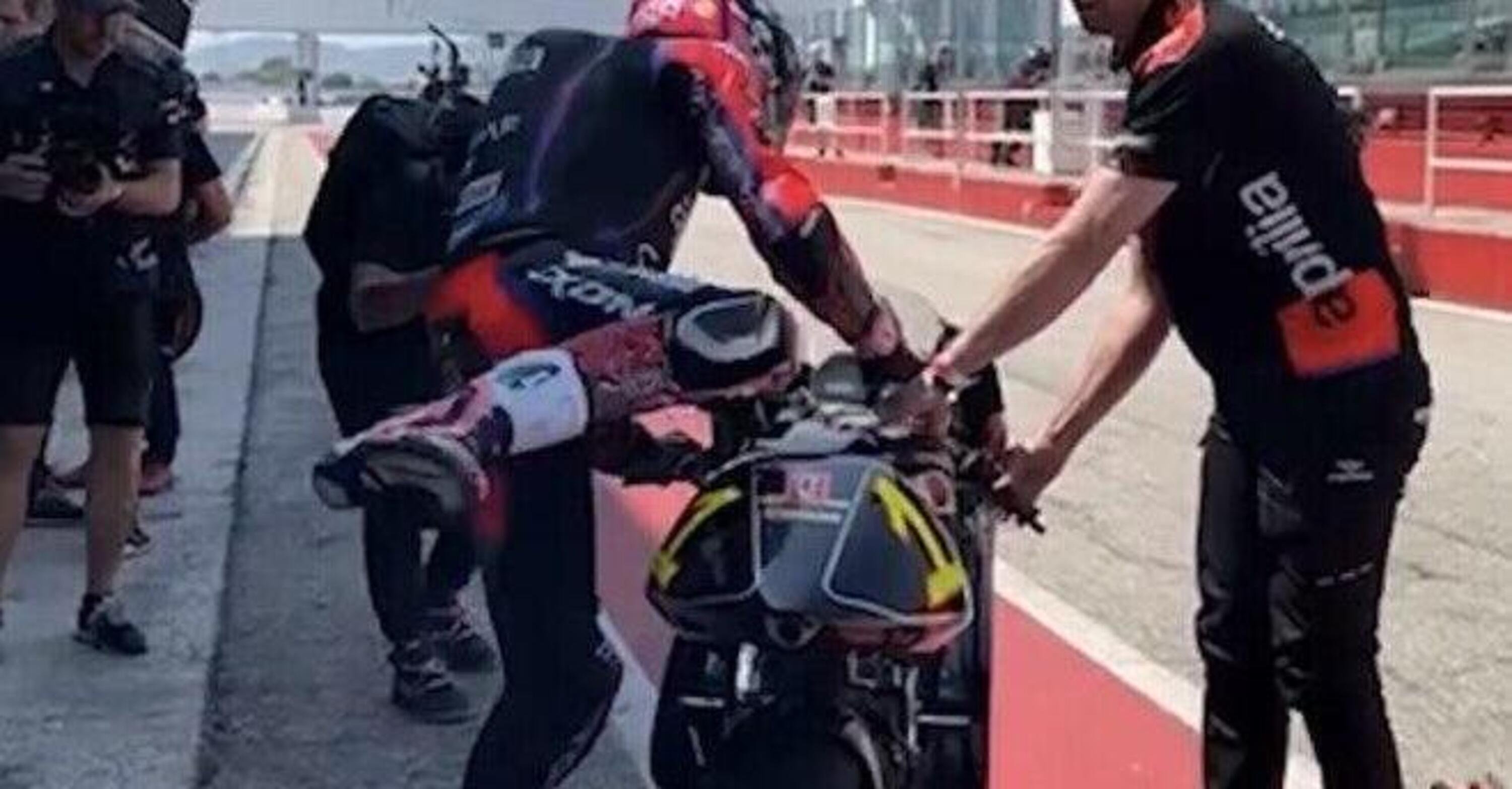 [VIDEO] MotoGP. Aleix Espargaro in sella all&#039;Aprilia RS250 di Max Biaggi, che sound il due tempi!