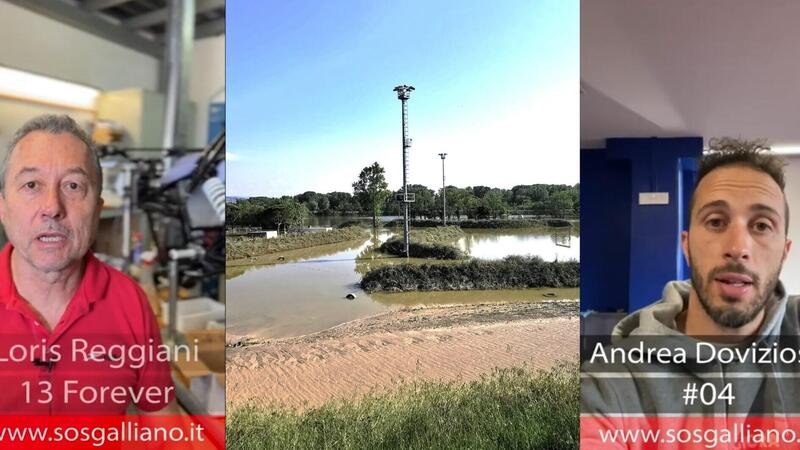 [VIDEO] Andrea Dovizioso, Loris Reggiani e altri piloti spiegano come aiutare la pista di Galliano alluvionata