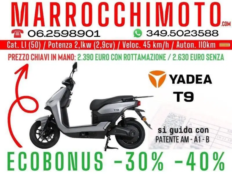 Yadea T9L Plus (2022 - 26)