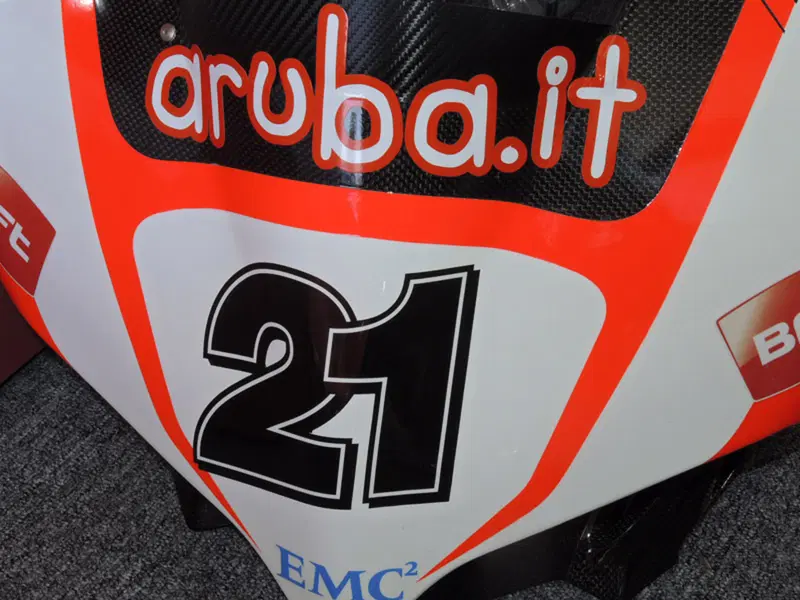 L'indimenticabile numero 21 sul cupolino della Panigale