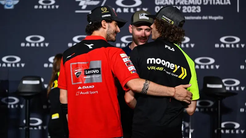 MotoGP 2023. GP d'Italia al Mugello. P2: ancora loro! Pecco Bagnaia e Marco Bezzecchi davanti a tutti