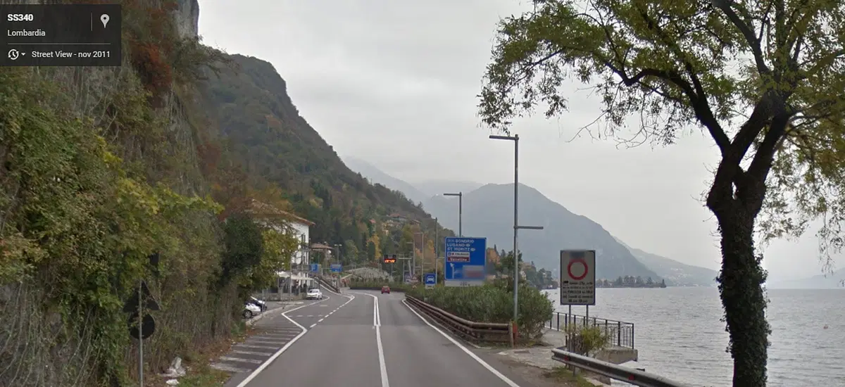 Strada Statale Regina 340 (Lago di Como): il pericolo arriva dai guard rail in legno (6)