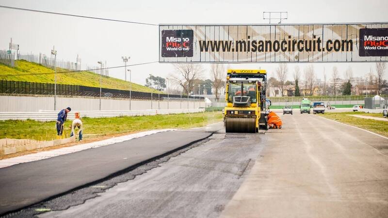 Nuovo asfalto per il Misano World Circuit Marco Simoncelli