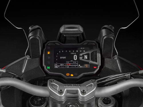 Il cruscotto TFT di derivazione Multistrada