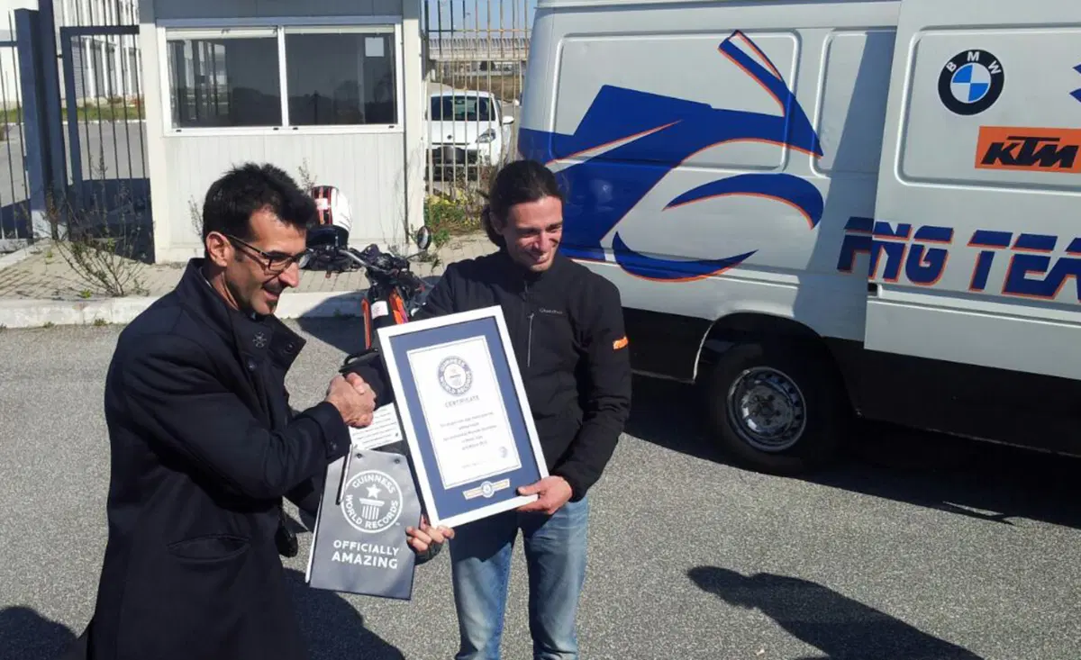 Motodays: Marcello Sarandrea nel Guinness dei primati (video) (6)