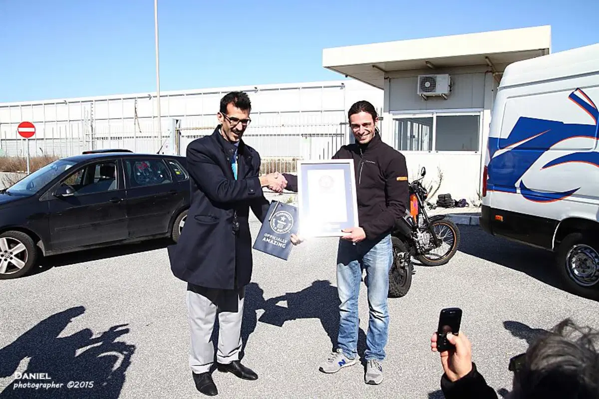 Motodays: Marcello Sarandrea nel Guinness dei primati (video) (13)