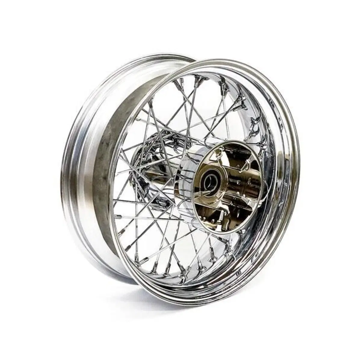 Ruota posteriore a 40 raggi cromata 16x5 per Touri 