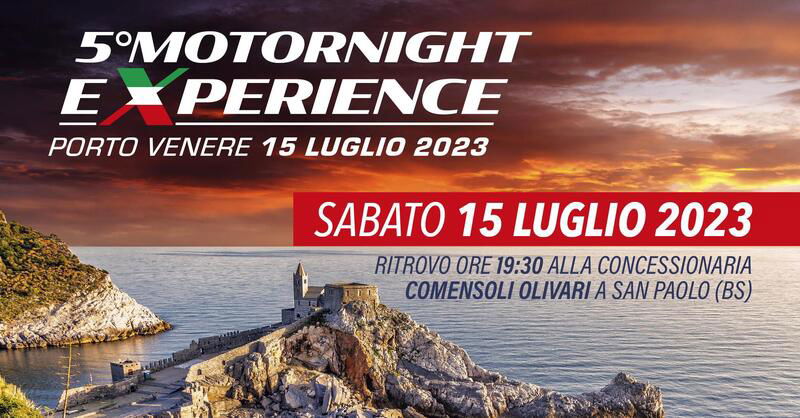 Al via la 5&deg; Motornight Experience: il moto giro per i motociclisti notturni! Ecco come iscriversi