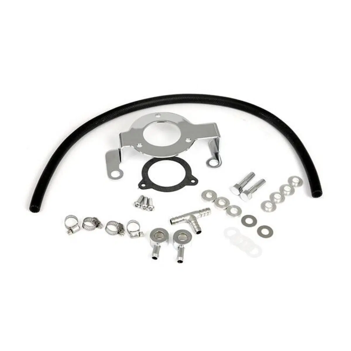 Supporto carburatore e sfiati testate cromato Per 