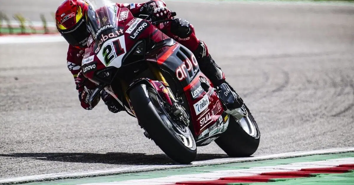 SBK 2023. GP d'Italia. Primo tempo di Michael Ruben Rinaldi nelle libere di Imola
