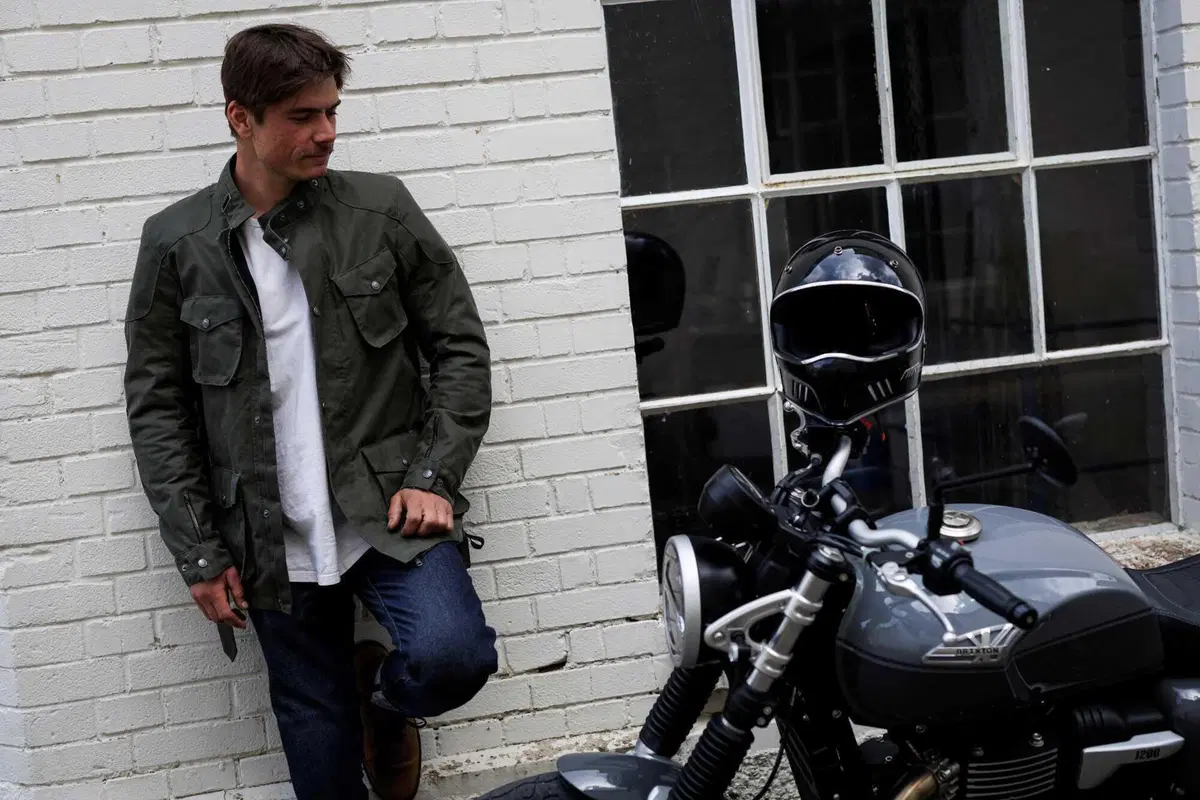 Louis Moto: giacca estiva Detlev in cotone cerato (6)