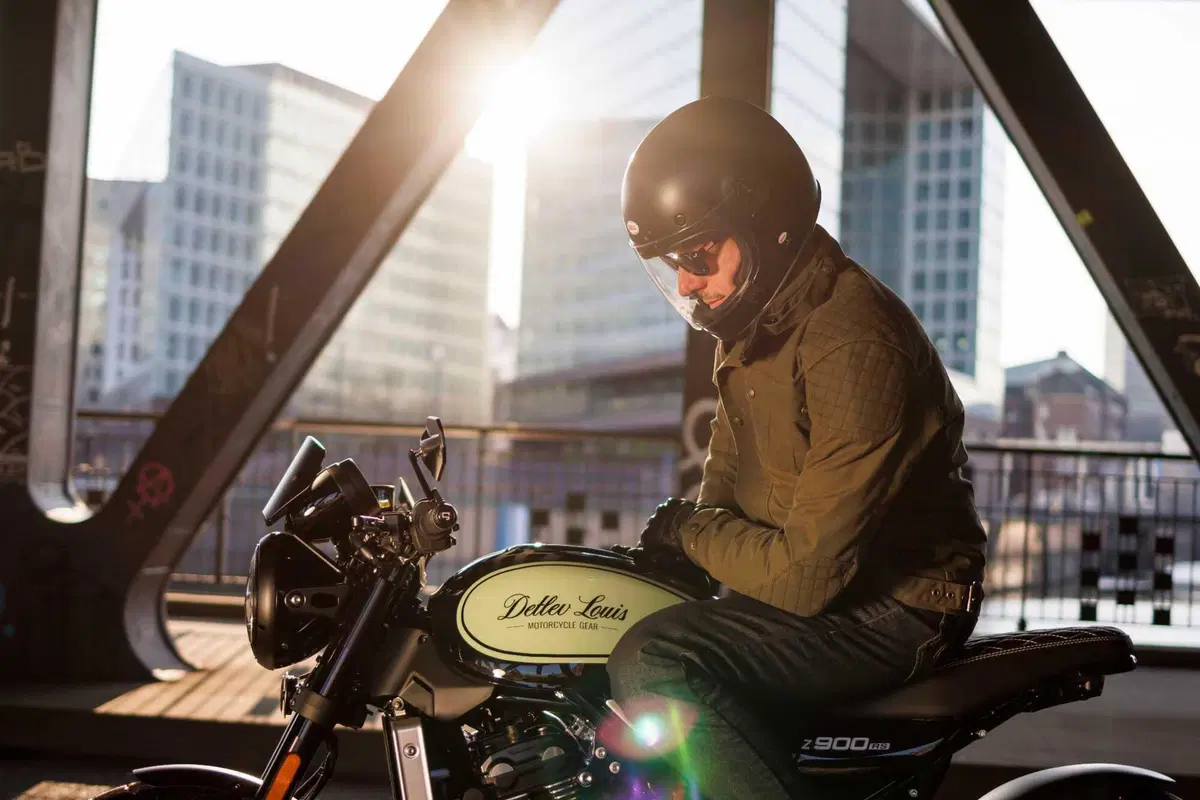Louis Moto: giacca estiva Detlev in cotone cerato (8)