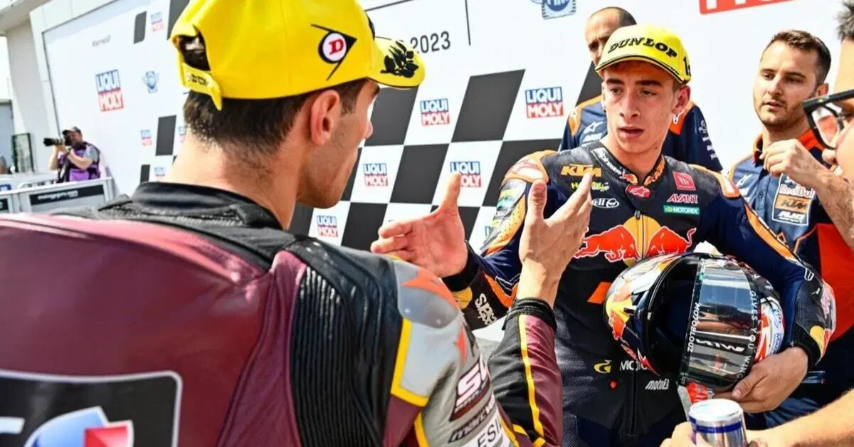 MotoGP 2023. Pedro Acosta stuzzica Tony Arbolino: "Nessuno si sarebbe aspettato che fosse davanti", l&rsquo;italiano risponde