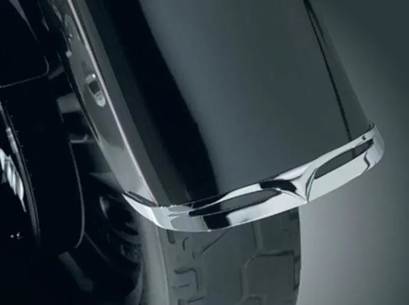 Puntale parafango anteriore cromato Kuryakyn per F 