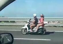 [VIDEO] Follia a Napoli: portano un neonato in scooter sull'autostrada. Il ministro Salvini Non ci volevo credere