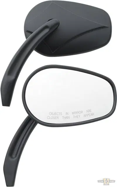 Specchietti testa freccia neri Custom Chrome 