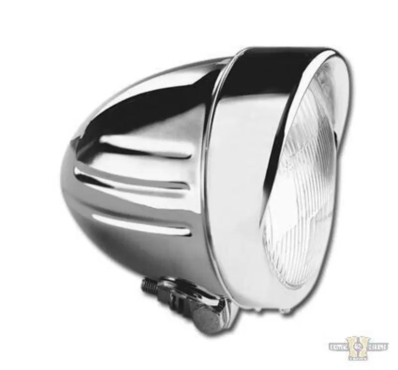 Faro anteriore 4 1/2" Scallop cromato Custom Chrom 