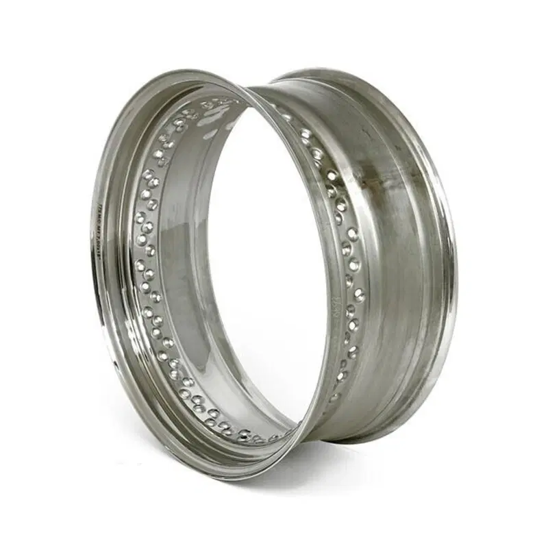 Cerchione 18x7 - 80 fori - inox lucido TTS 