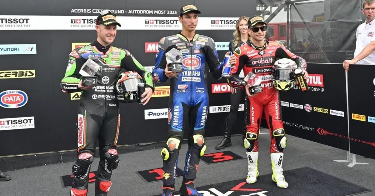SBK 2023. GP della Repubblica Ceca.  A Most Toprak Razgatlioglu si impone nella gara sprint