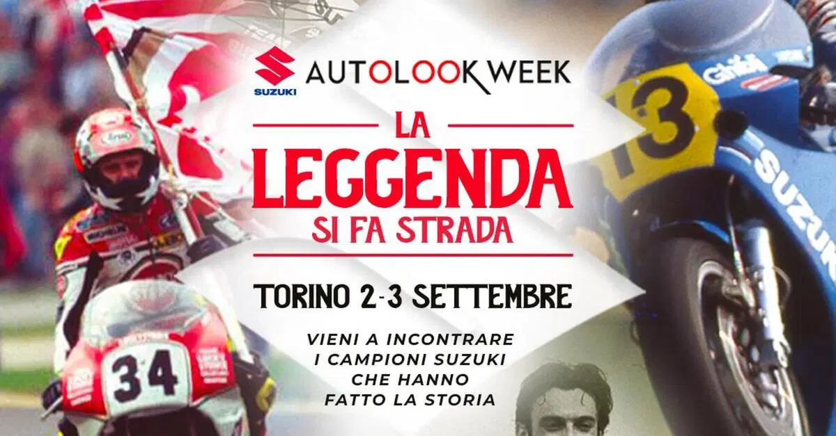 Volete incontrare Schwantz e Uncini? I due campioni saranno ospiti di Suzuki ad Autolook Week Torino