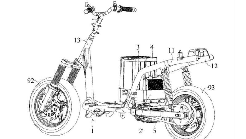 Ecco i primi disegni del nuovo scooter elettrico SYM