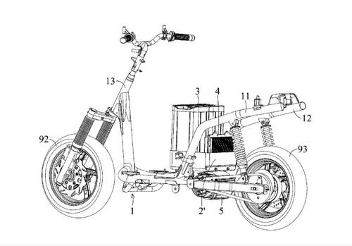 Ecco i primi disegni del nuovo scooter elettrico SYM (5)