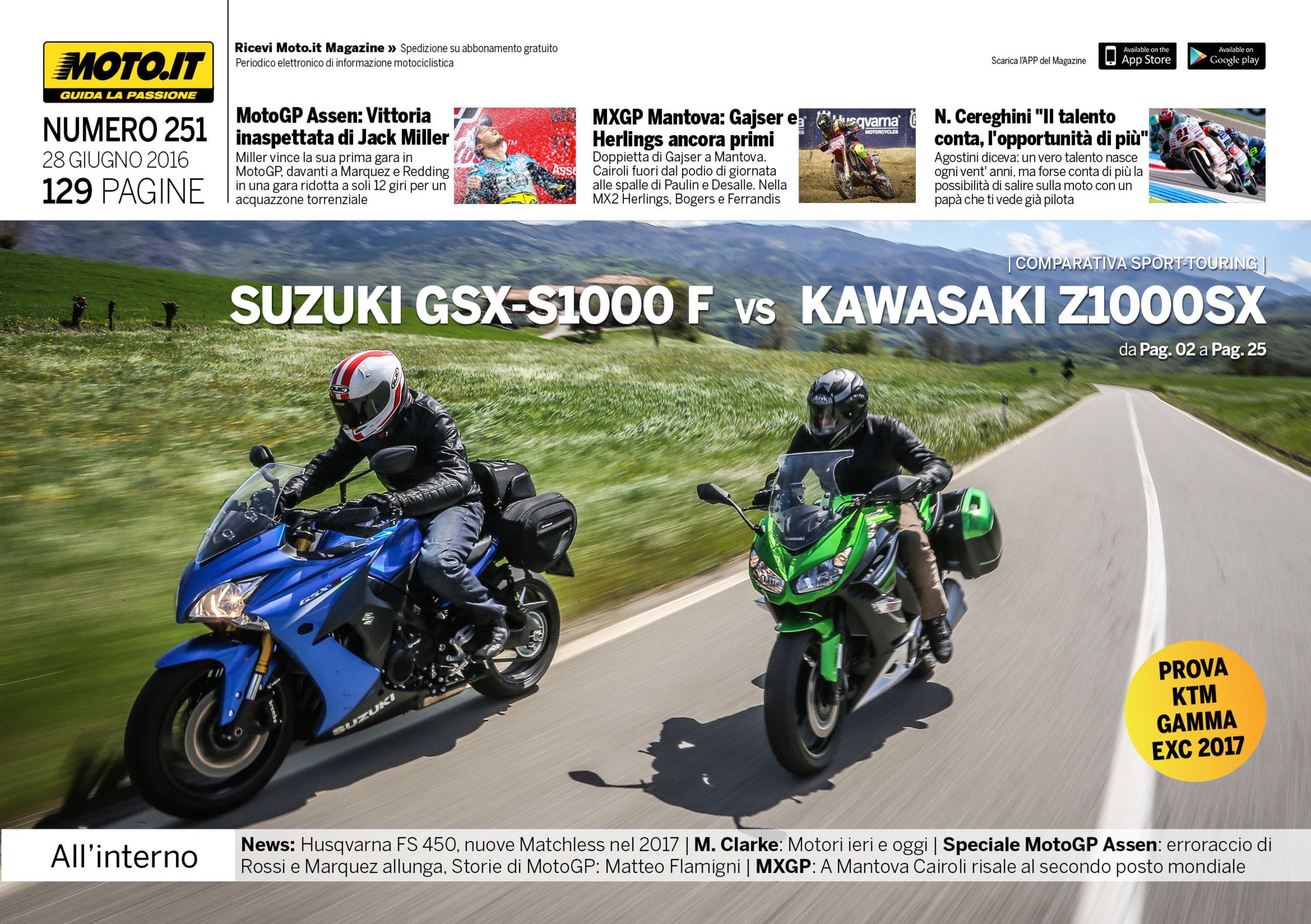 Magazine n&deg;251, scarica e leggi il meglio di Moto.it 