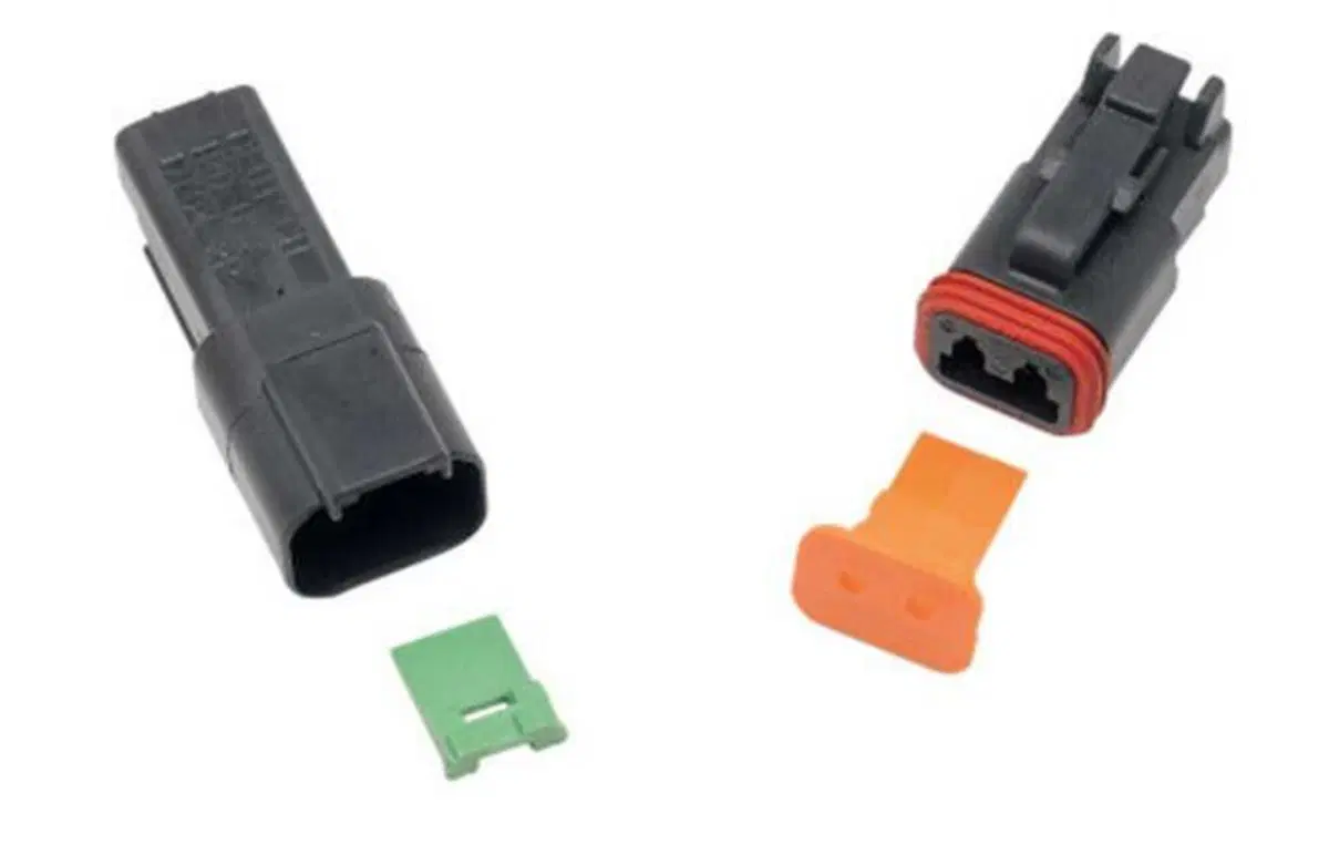 Spinotto maschio a 6 fili - nero - DT Series Custo 