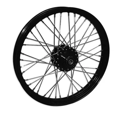 Ruota anteriore 19 x 2,15 - 40 raggi nera Custom C 