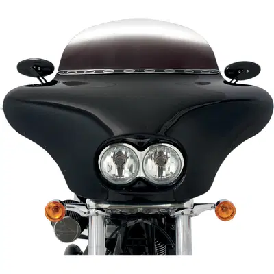 Batwing Memphis Shades nero per Dyna Fat Bob FXDF 