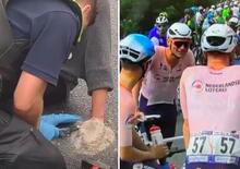 [VIDEO] Ambientalisti in protesta: si cementano le mani all'asfalto durante i mondiali di ciclismo. 5 arresti 