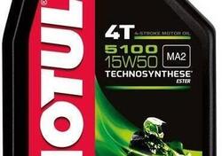 UN LITRO 1 LT OLIO MOTORE MOTUL 5100 15W50 1 SEMI 