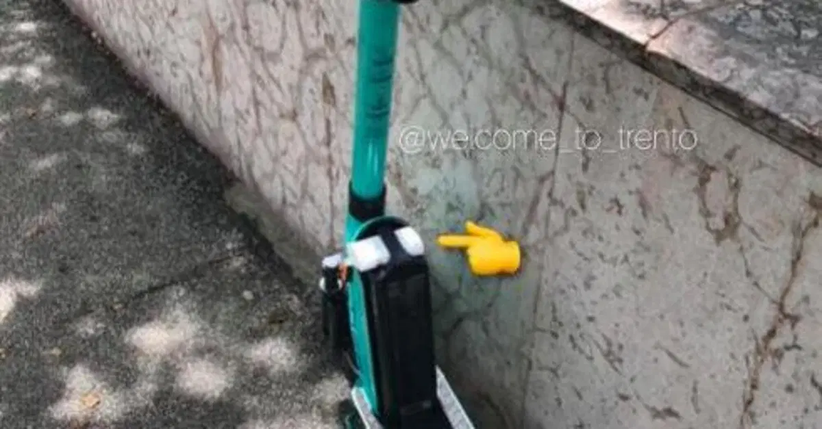 Trento. Monopattini in sharing: ecco come vengono multati