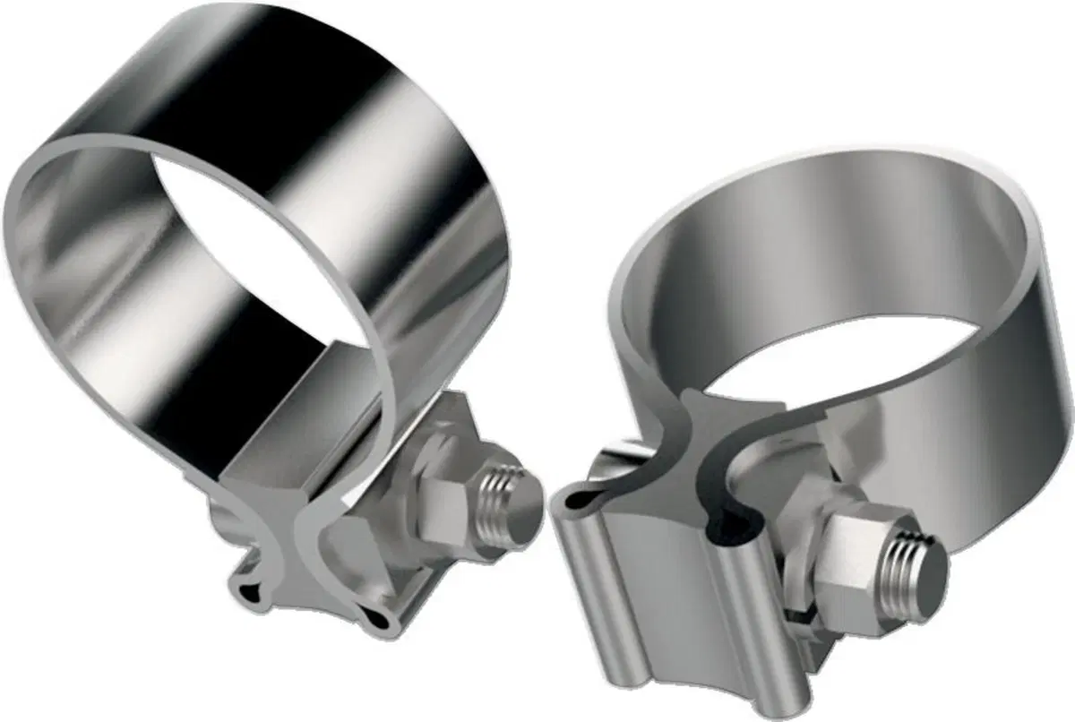 Coppia Fascette acciaio inox da 1 3/4" (45 mm) rif Khrome Werks