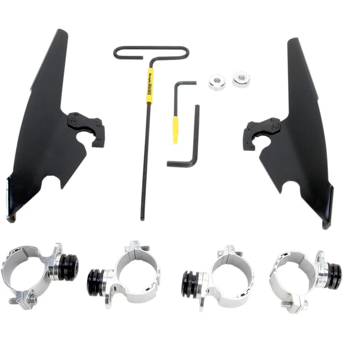 kit sgancio rapido nero per Batwing Memphis Shades 