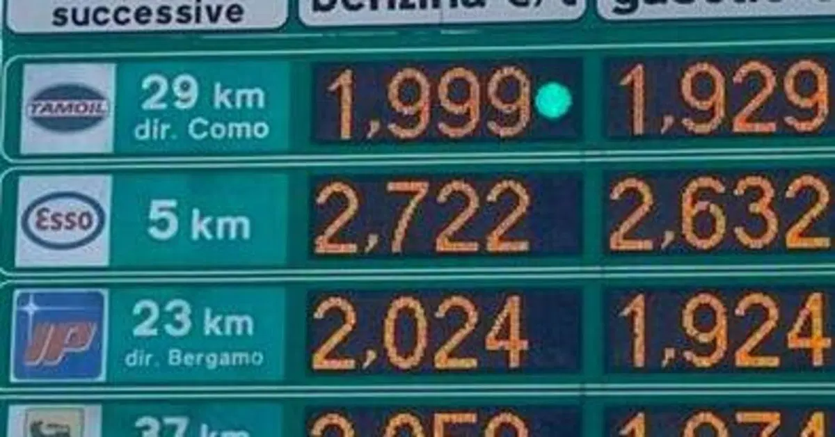 Caro carburanti. La pompa di benzina pi&ugrave; cara d'Italia &egrave; sulla A8, ecco a quanto &egrave; arrivata