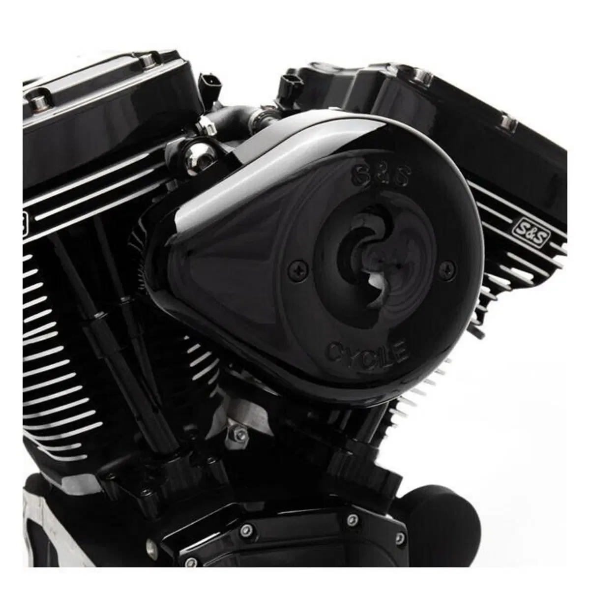 Filtro dell'aria S&S Stealth Teardrop nero per Dyn 