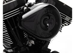 Filtro dell'aria S&S Stealth Teardrop nero per Dyn 