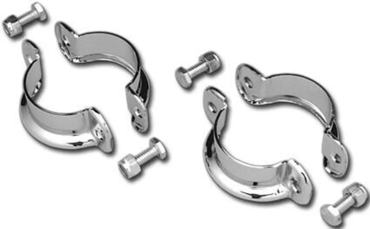 Fascette scarico cromate per Touring 86-94 Custom 