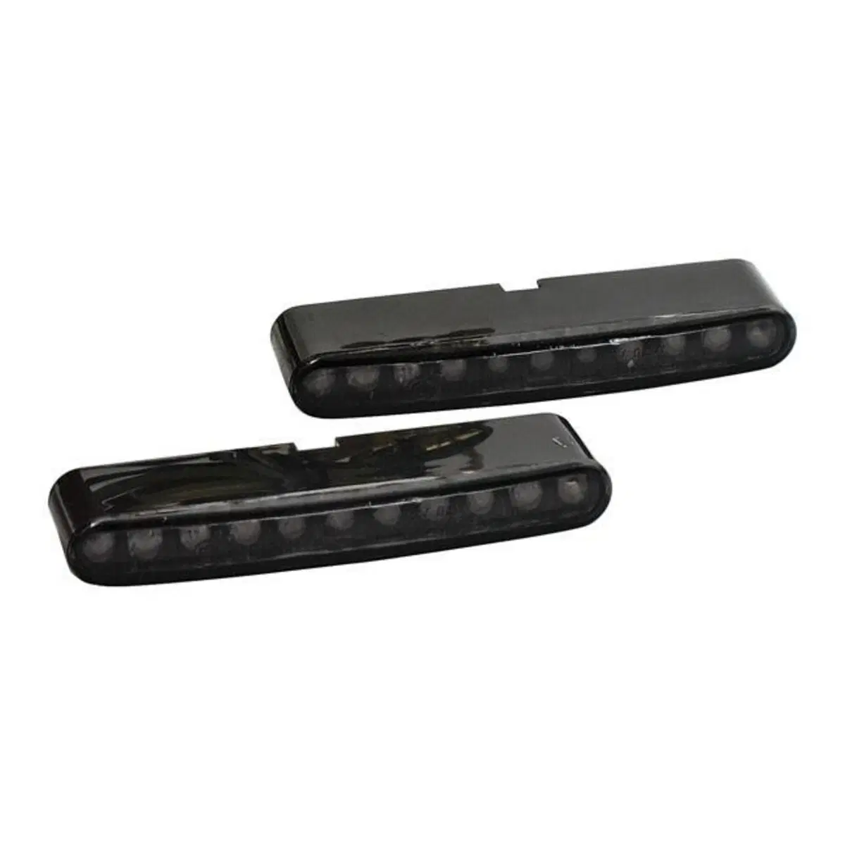frecce a led Sequenziali Stripe nere lenti fumè om 