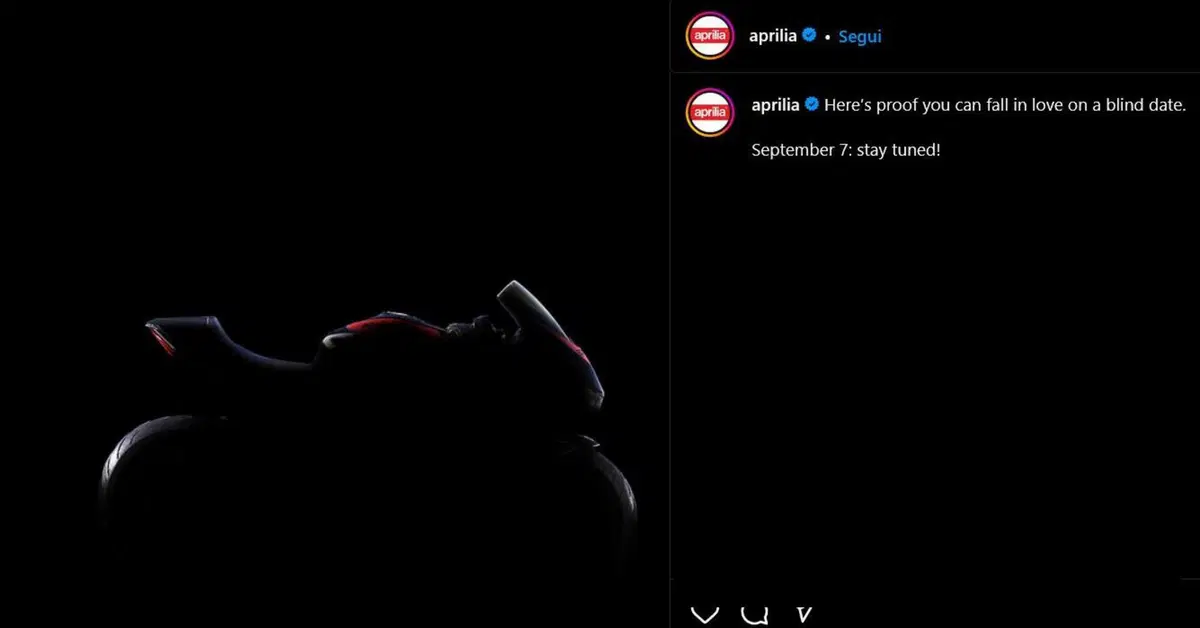 Qual &egrave; la novit&agrave; Aprilia prevista per 7 settembre?