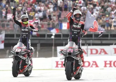 MotoGP 2023. DopoGP Catalogna: che doppietta Aprilia! Paura per Bagnaia [VIDEO]