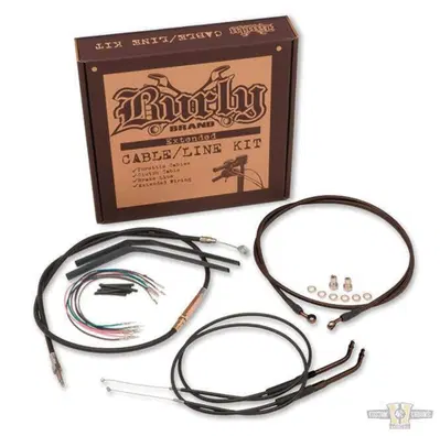Kit cavi Dyna per manubrio alto 16'' (41cm) neri N 