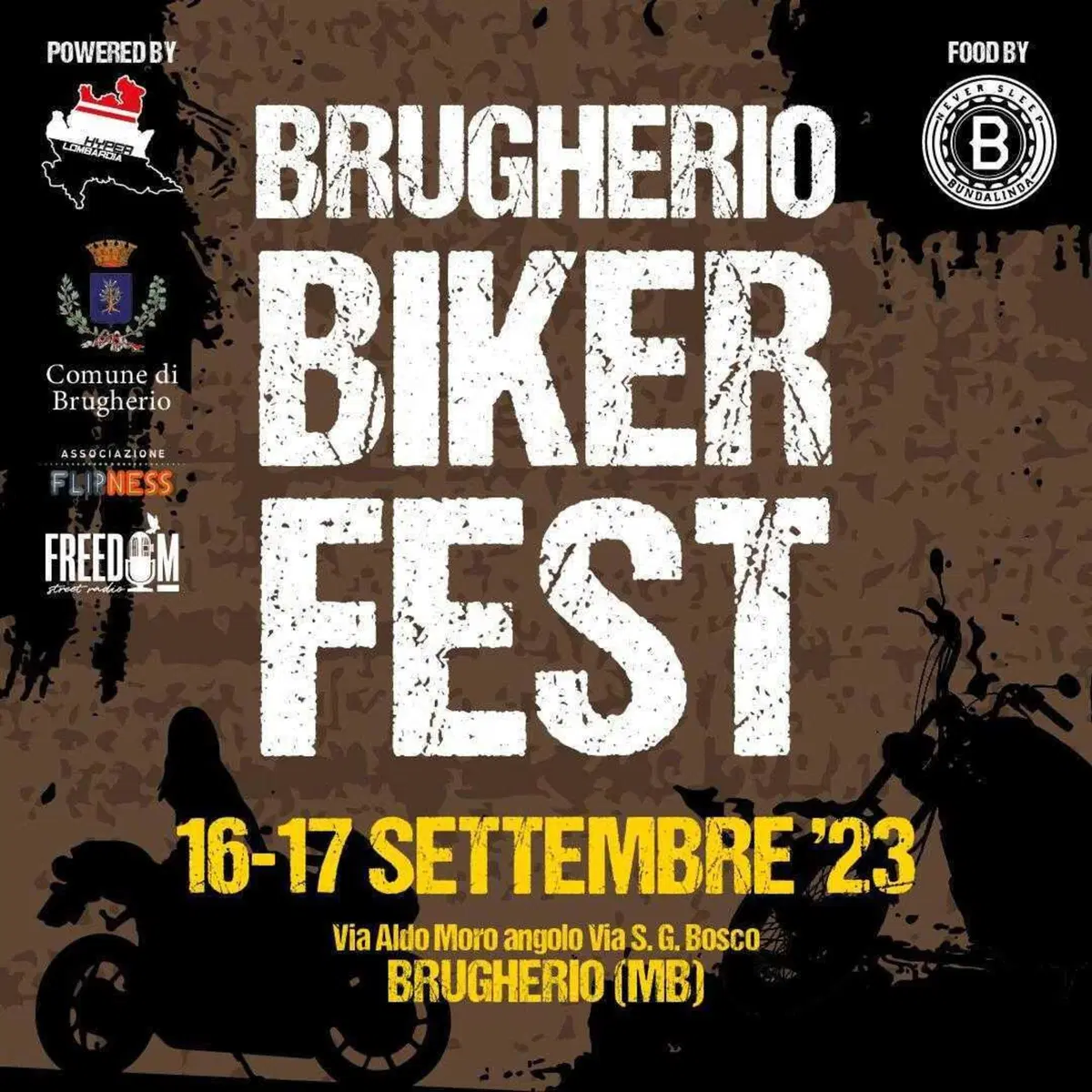 Il 16 e 17 settembre torna la Brugherio Biker Fest!
