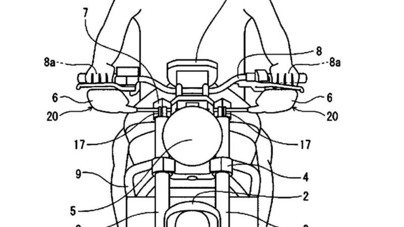Honda brevetta gli specchi retrovisori ribassati