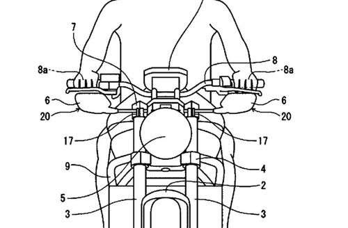 Honda brevetta gli specchi retrovisori ribassati (3)