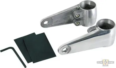 Supporti cromati universali per faro con attacchi 