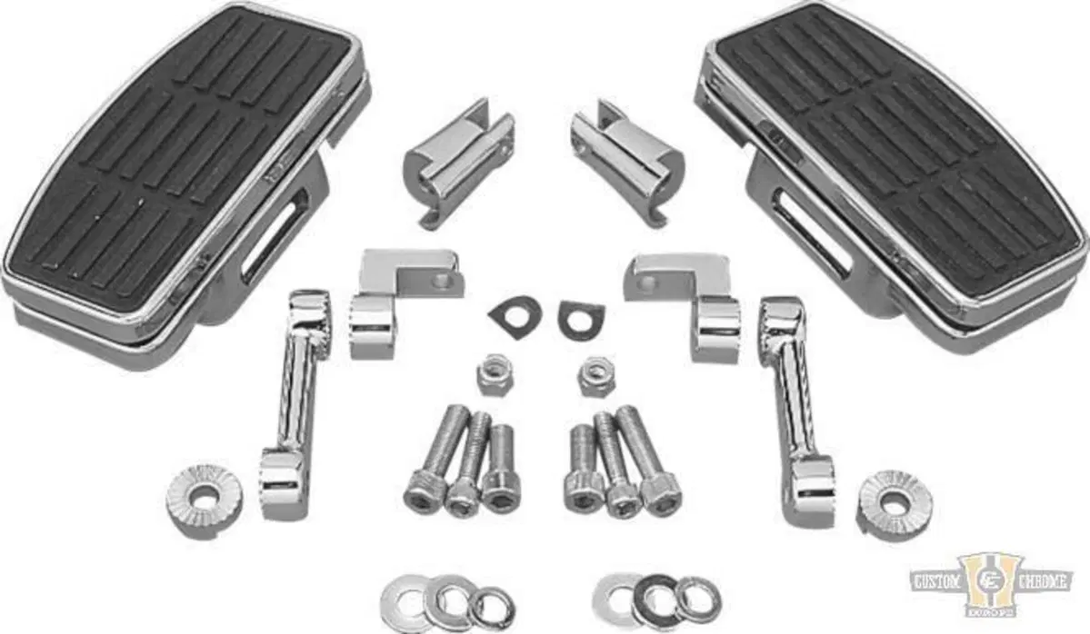 Pedane passeggero mini regolabili cromate con anti 