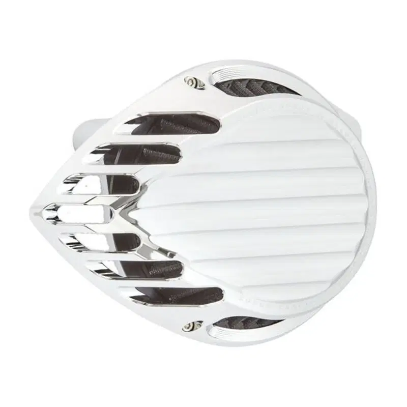 Filtro dell'aria Rough Crafts Teardrop cromato per
